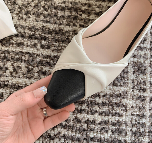 Zapatos Mary Jane Bicolor con Tacón Bajo - Estilo Femenino y Elegante - Image 9