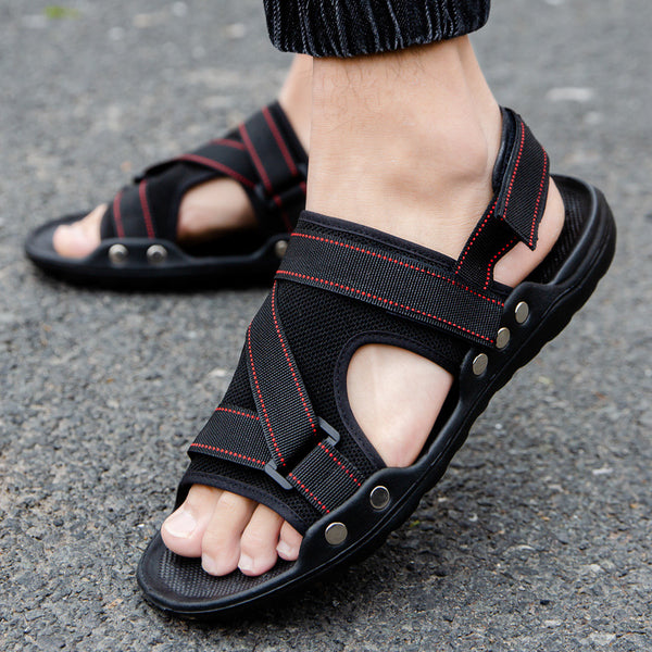 Sandalias Romanas Casuales para Hombre con Velcro