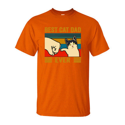 Playera con Estampado de Gatos Cuello Redondo Manga Corta - Image 8
