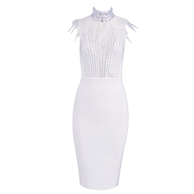 Vestido de Noche con Cuentas Elásticas - Image 2