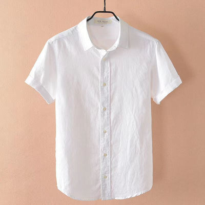 Camisa de Lino Japonés para Hombre Cuello Alto - Image 5