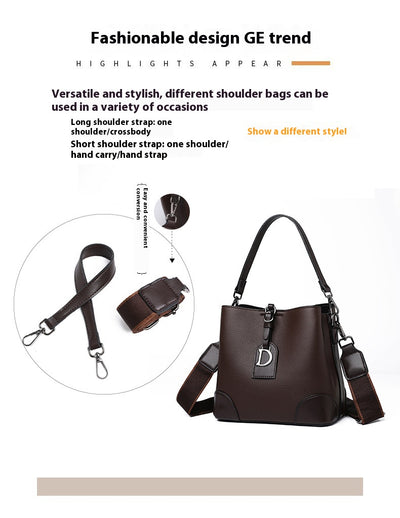 Bolso Bucket Bandolera Bicolor para Mujer - Image 16