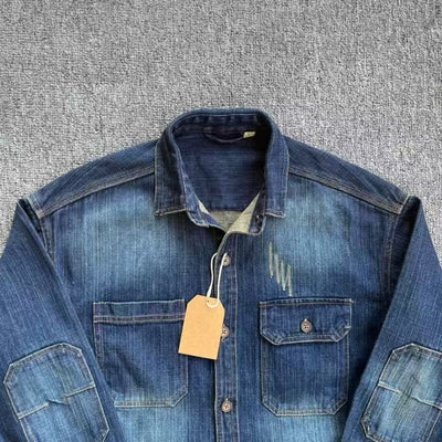 Camisa Vaquera Vintage Lavada para Hombre - Image 16