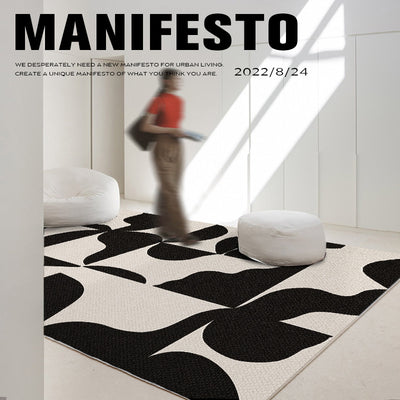 Alfombra de Lana Retro para Sala - Diseño Minimalista y Acogedor - Image 7