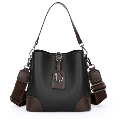 Bolso Bucket Bandolera Bicolor para Mujer - Image 6