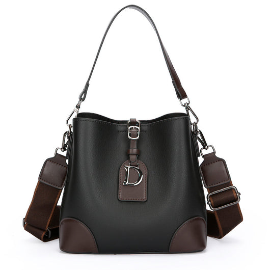 Bolso Bucket Bandolera Bicolor para Mujer - Image 6