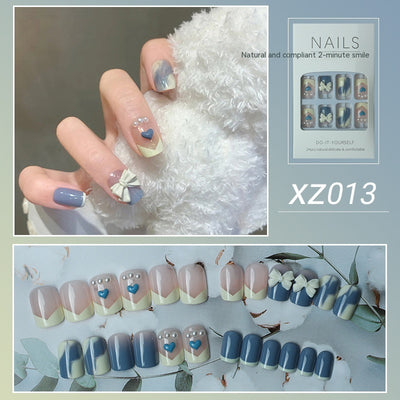 Uñas Postizas Diseño Tulipán Pintadas a Mano - Image 22