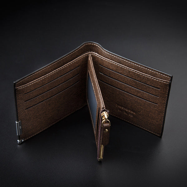 Billetera Corta Ejecutiva para Hombre con Grabado