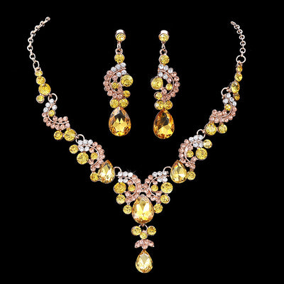 Conjunto de Collar de Diamantes para Novia - Joyería de Moda Elegante - Image 9