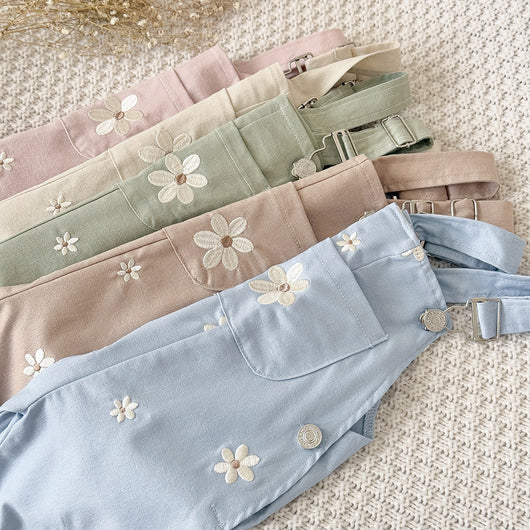Pelele Infantil sin Mangas con Bordado Floral - Image 17