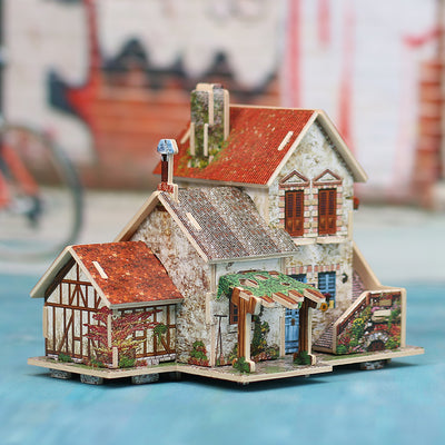 Puzzle 3D de Madera - Modelo de Casa para Armar - Image 3