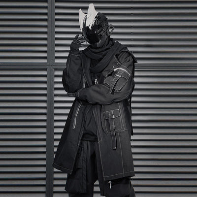 Abrigo Trench Asimétrico con Cierre para Hombre - Image 4