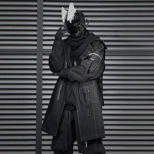 Abrigo Trench Asimétrico con Cierre para Hombre - Image 4