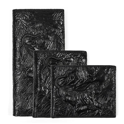 Billetera de Cuero Grabada Crazy Horse para Hombre - Image 7