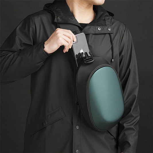 Bolsa Bandolera Unisex Cáscara Dura Redonda Versátil