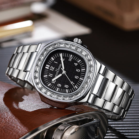 Reloj de Hombre Acero Inoxidable Doble Calendario con Esfera Luminosa - Image 12