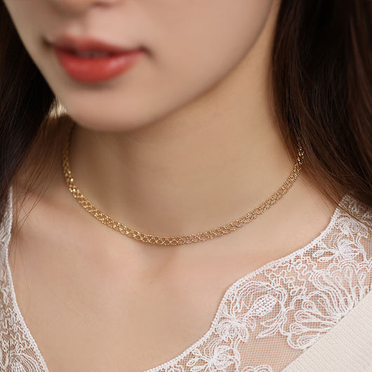 Pulsera de Cadena Trenzada con Encaje para Mujer