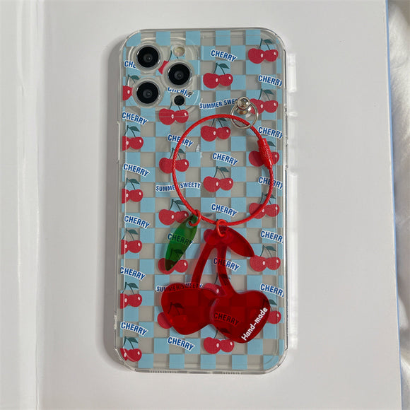 Funda para Celular con Dije de Cereza Xxr para Mujer
