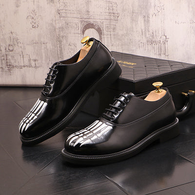 Zapatos de Cuero para Hombre con Suela Gruesa y Punta Redonda - Image 3
