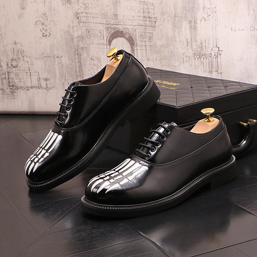Zapatos de Cuero para Hombre con Suela Gruesa y Punta Redonda - Image 3