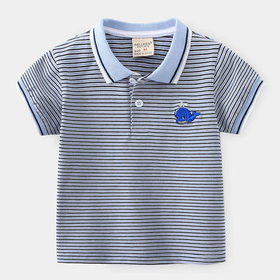 Playera Infantil de Rayas con Estampado Animado - Image 10