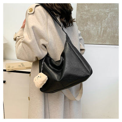 Bolsa Retro para Mujer de Gran Capacidad en Colores Sólidos - Image 20