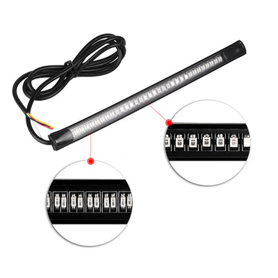 Luz LED de Freno y Direccional para Moto - Barra Impermeable Auxiliar