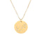 12 constellation tag fashion diamond-studded titanium steel necklace female Dorado Scorpio