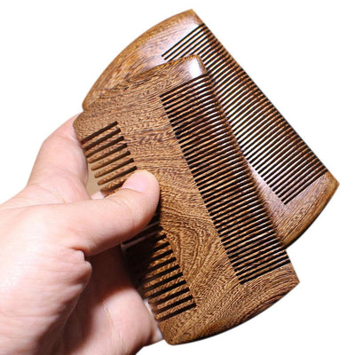 Peine de Madera de Sándalo Antiestático Hecho a Mano - Image 2