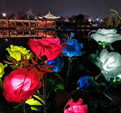 Lámpara Solar LED Decorativa Flores de Loto y Tulipanes - Luz Impermeable para Jardín - Image 19