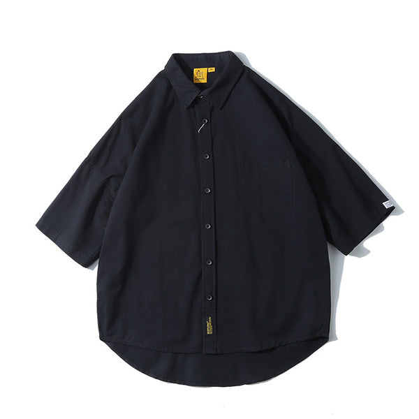 Camisa Japonesa de Color Liso para Hombre - Colección Verano