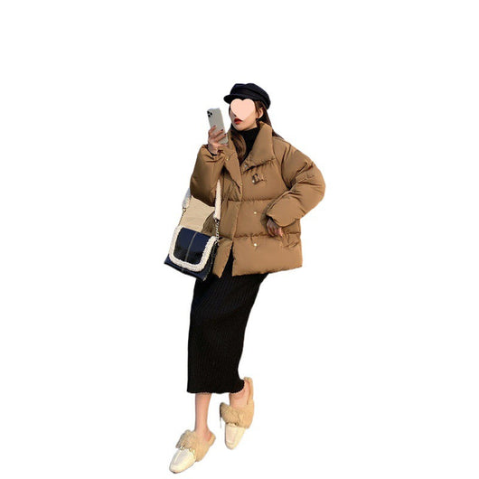 Chaqueta Acolchada Corta Estilo Coreano para Mujer - Image 5