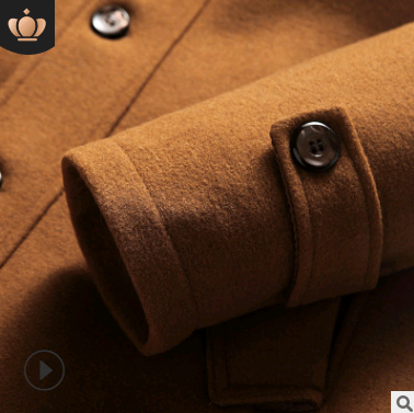 Abrigo Ejecutivo de Invierno para Hombre - Gabardina Gruesa con Doble Cuello - Image 8