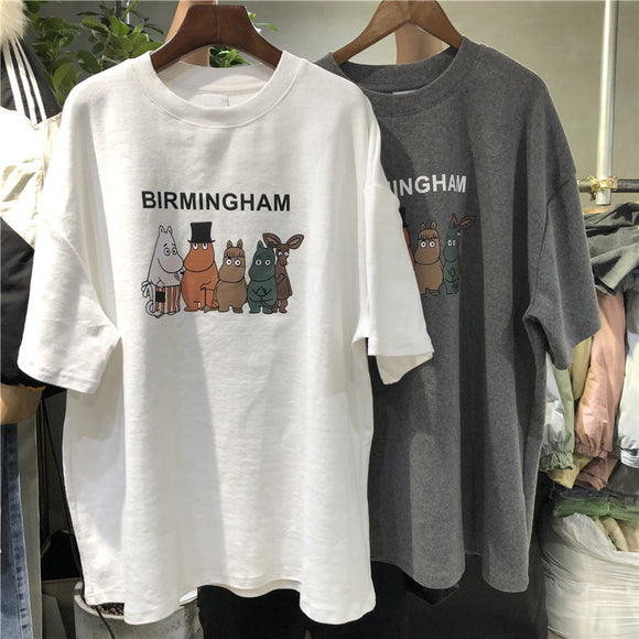Blusa Suelta Estilo Harajuku Casual