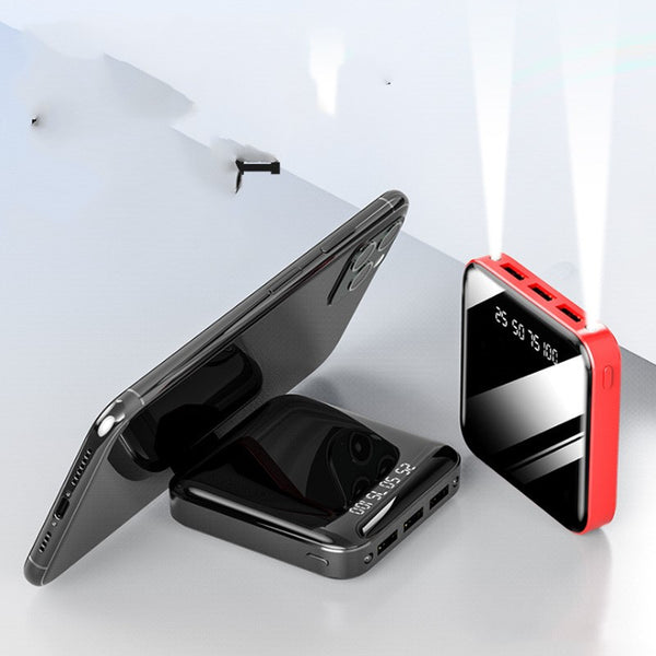 Cargador Portátil Mini con Soporte y Pantalla Digital