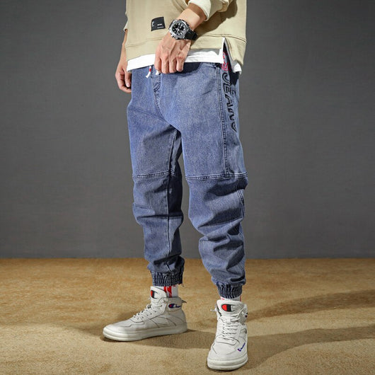 Jeans Holgados para Hombre con Bordado Artesanal