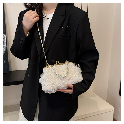 Bolso Tipo Shell con Broche Floral para Cenas Elegantes - Image 14