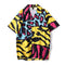 Playera de Playa Colorblock Graffiti
