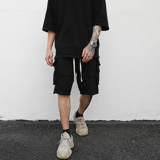 Shorts Cargo Talla Grande con Detalles Rotos - Comodidad Urbana - Image 3