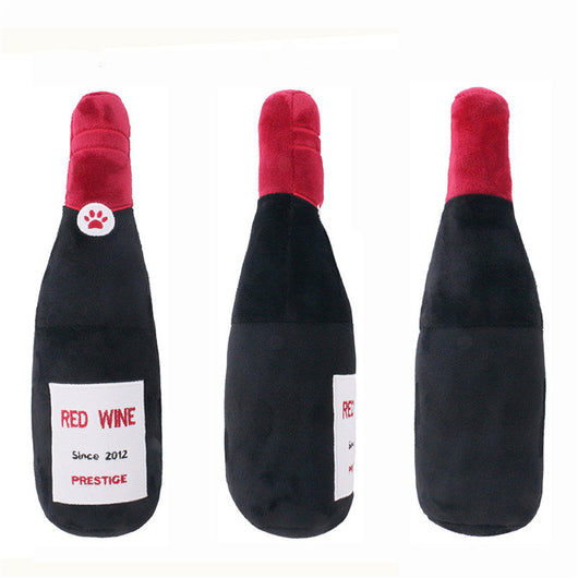 Juguete Vocal Interactivo para Mascotas - Botella de Vino Masticable con Sonido - Image 15
