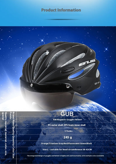 Casco de Ciclismo con Gafas Magnéticas Integradas - Image 14