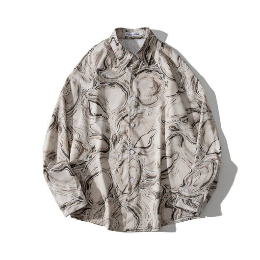 Camisa Estilo Hong Kong con Estampado Vintage y Efecto Óleo - Image 21