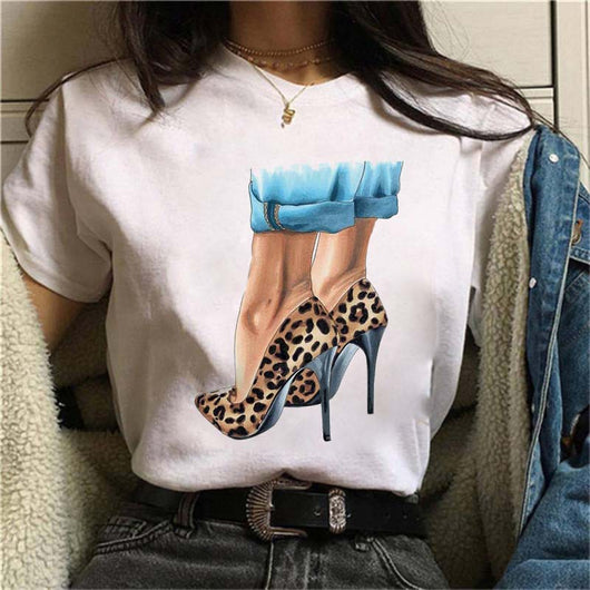 Playera Blanca Estampada para Mujer - Image 11