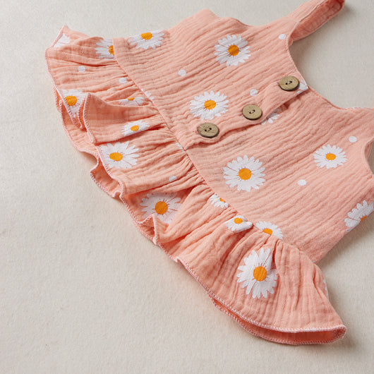 Conjunto de Dos Piezas para Niña con Tirantes y Shorts Estampado - Image 12