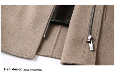 Abrigo de Lana Reversible con Capucha para Hombre - Invierno Premium - Image 12