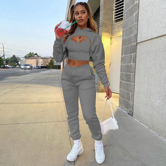 Conjunto de 3 Piezas: Sudadera con Capucha, Pantalón y Chaleco - Image 15