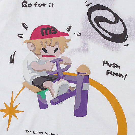 Camiseta de Algodón Estampada de Manga Corta para Hombre - Image 5