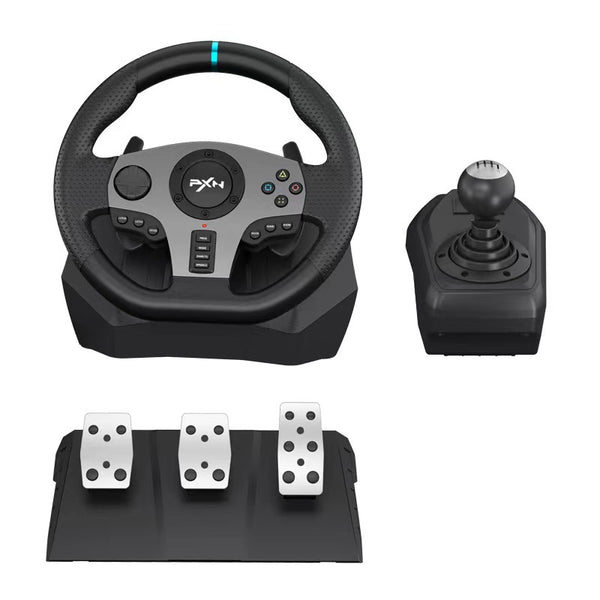 Volante de Carreras PXNV9 Compatible con PC, PS3, PS4 y Xbox One