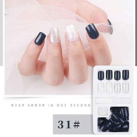 Set de 30 Uñas Postizas Desprendibles - Cobertura Completa para Decoración - Image 36