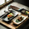 Juego de Platos Cerámicos Japoneses para Sushi y Servicio de Mesa